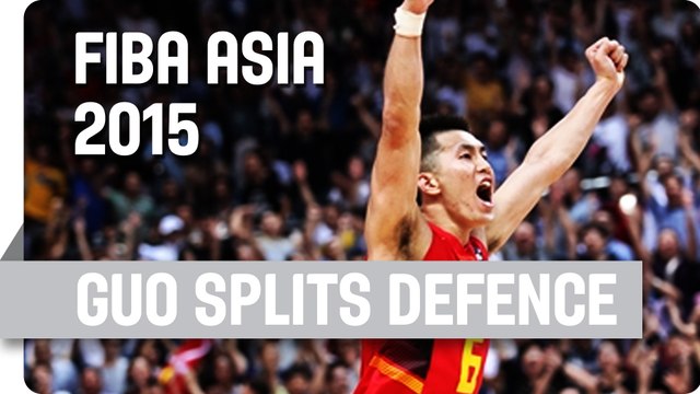 Guo Splits the Defence and Drives to the Hoop - 2015 FIBA Asia Championship