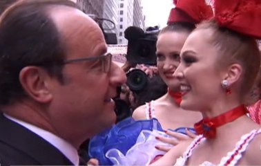 Comment des danseuses du Moulin rouge éclipsent le but de la visite de Hollande aux Etats-Unis