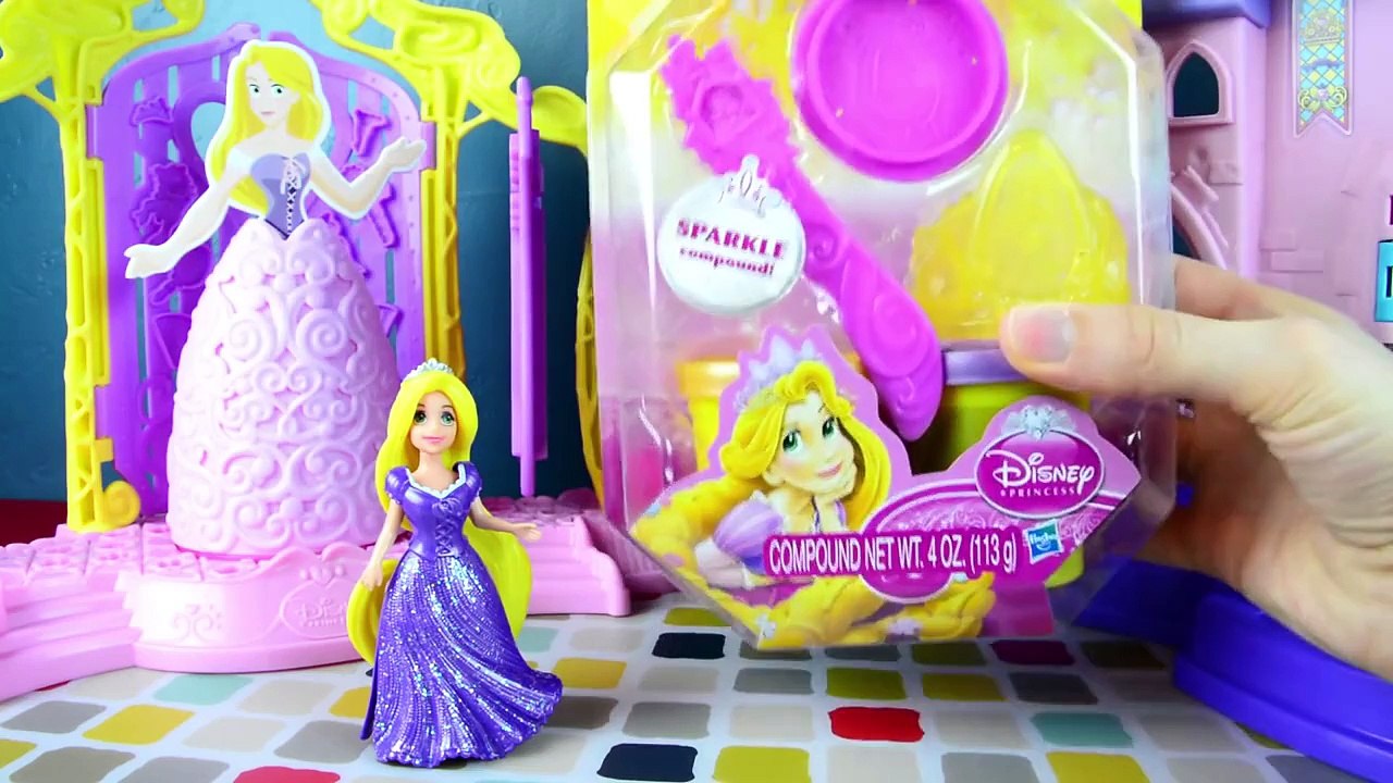 Disney Princess Play Doh Rapunzel Playset Sparkle Compound Tangled