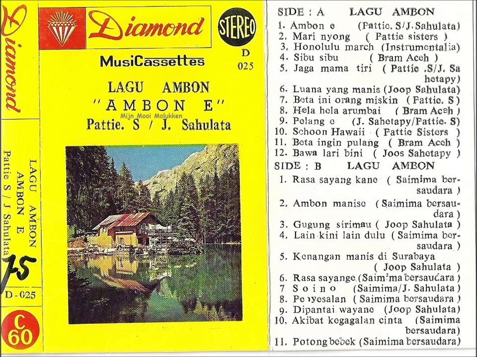 A 06 - Luana jang manis... Joop Sahulata ... kaset lagu Ambon