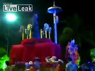 Revolving Stage Collapses At Indian Marriage