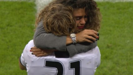 Player's emotional marriage proposal at Rugby World Cup game