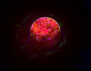 SuperBloodMoon looked amazing from even with clouds