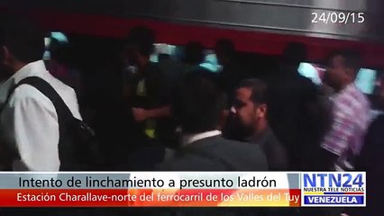 Así intentaron linchar a presunto ladrón en el ferrocarril de Los Valles del Tuy