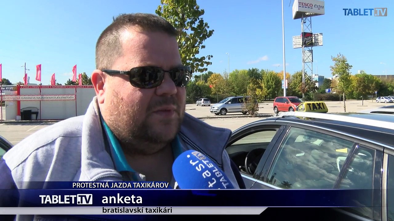 ŠTRAJK: Bratislavskí taxikári protestujú proti Uberu, meškala MHD