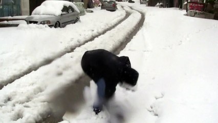 الثلج مع يوسف وتالة ابو غربية