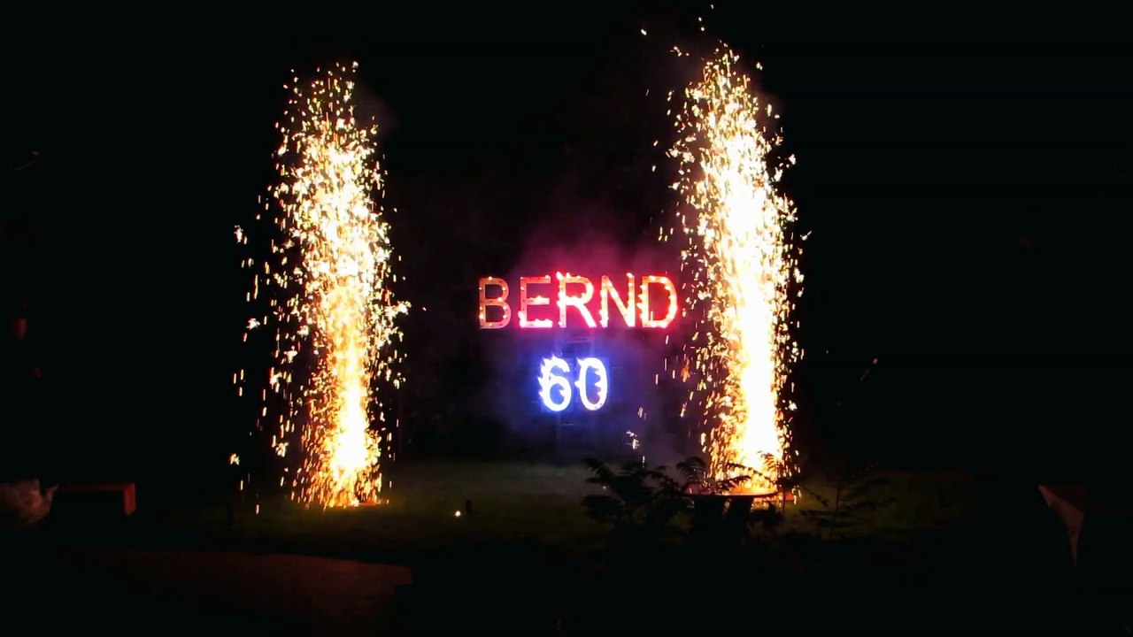 Hellstar - geburtstagsfeuerwerk in gotha