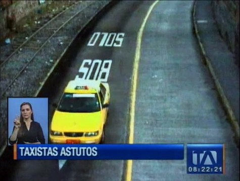 Taxistas infractores son captados por las cámaras de la AMT