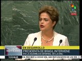 Dilma Rousseff pide cambiar estructuras en la ONU