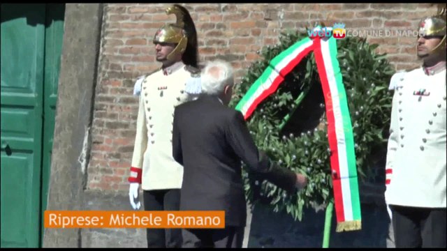 Napoli - Sergio Mattarella al Maschio Angioino (28.09.15)