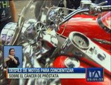 Realizan desfile de motos para concientizar sobre el cáncer de próstata