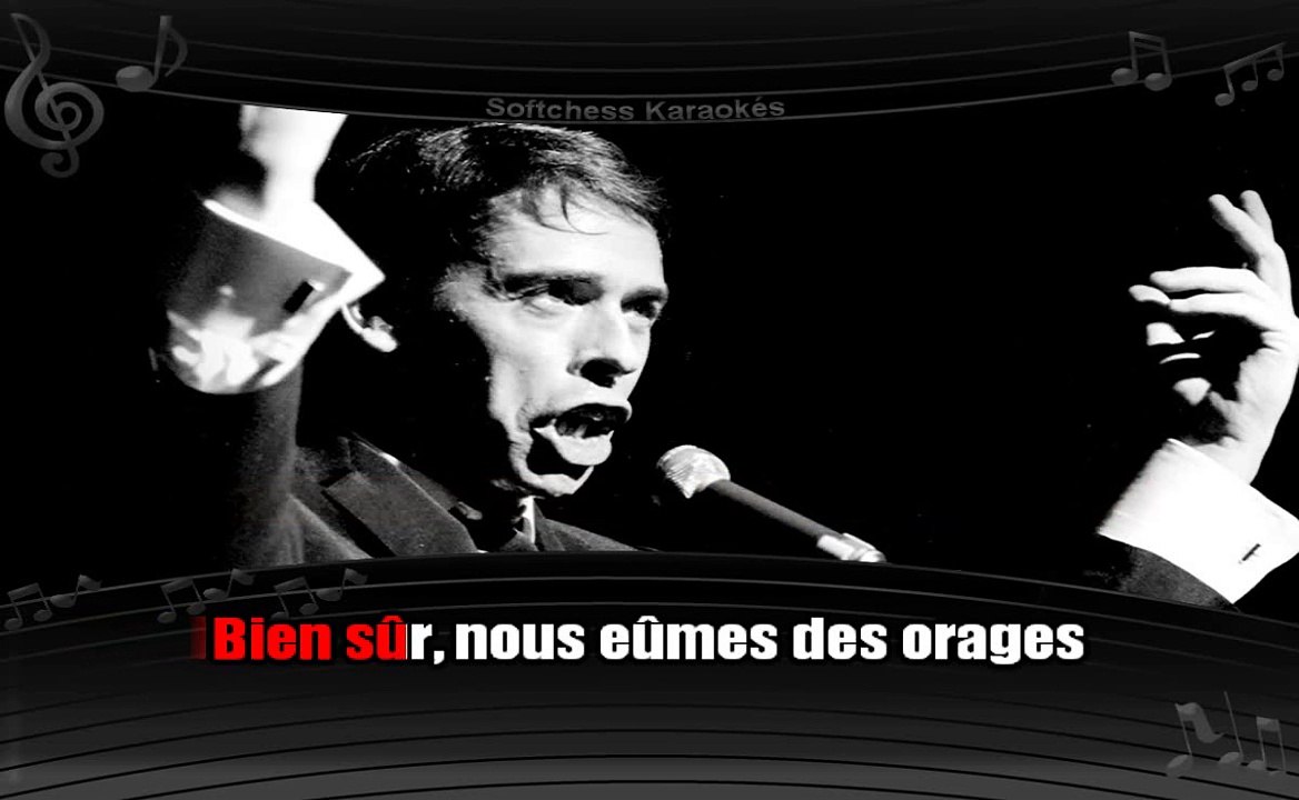 Karaoké Jacques Brel - La chanson des vieux amants