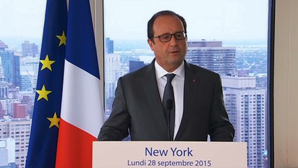 Conférence de presse du président de la République sur la situation en Syrie