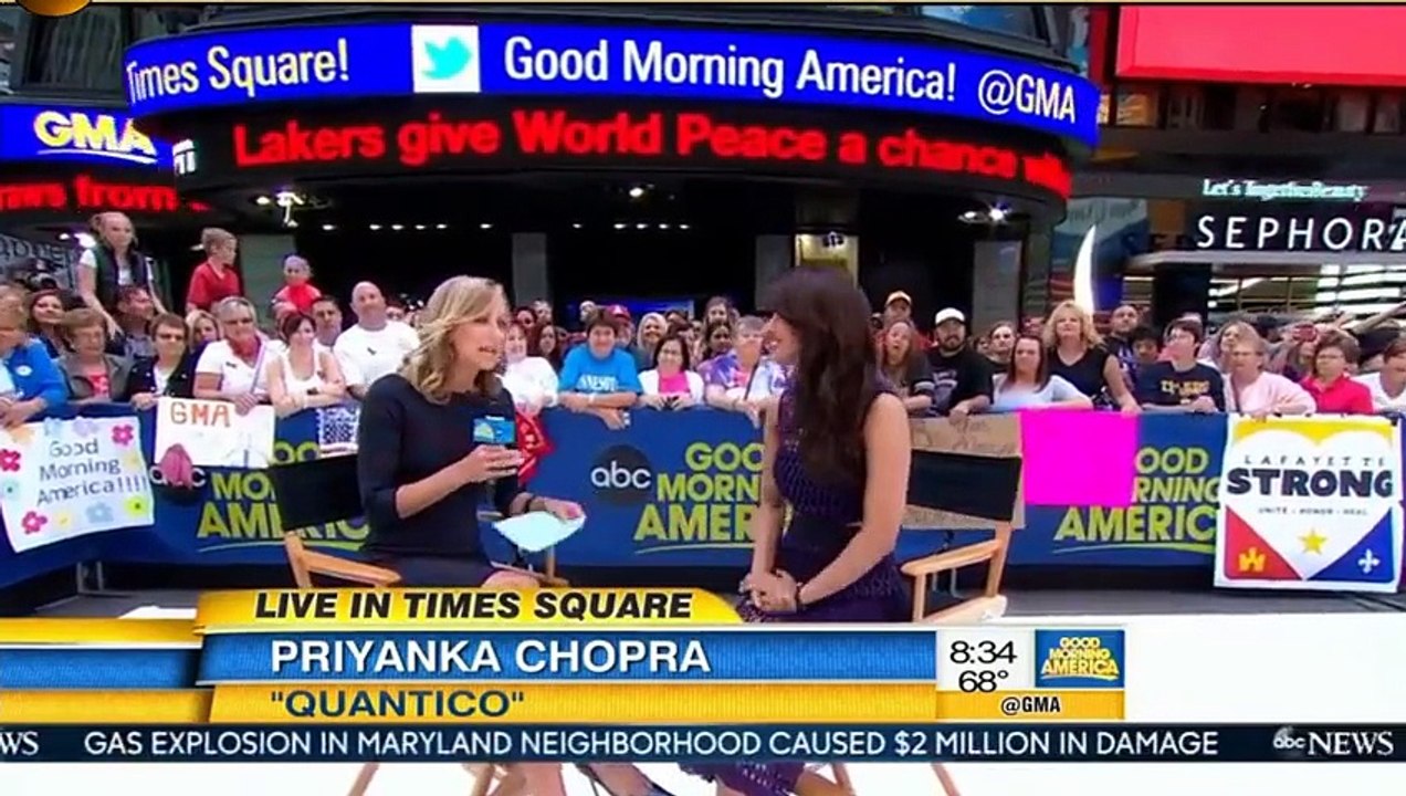 Priyanka Chopra GMA Interview Gorgeous HOT Bollywood star Sexy Priyanka Chopra Quantico Star