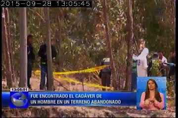 Cadaver encontrado en un terreno abandonado en la provincia de Chimborazo