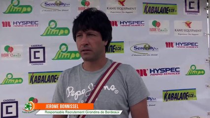 #TournoidesTalentsdesLagunes #Foot225 #IvoireAcadémie Interview de Jérome Bonnissel - Responsable Recrutement pour les Girondins de Bordeaux