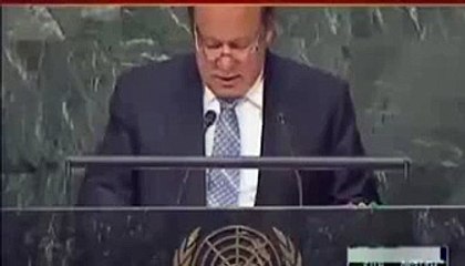 Prime Minister Nawaz Sharif Got Nervous During His Speech In USA