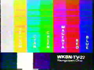 WKBN-Ch. 27 Youngstown, OH - Labelled Color Bars!!