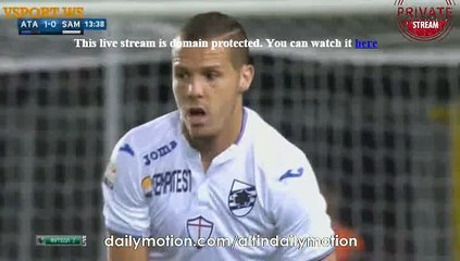 Gianpaolo Bellini Gets Injured - Atalanta vs Sampdoria - Serie A - 28.09.2015