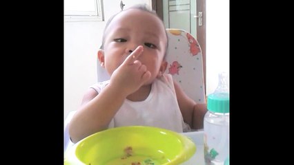 Funny Baby Video Sleep when eating | new latest funny clip of baby 2015