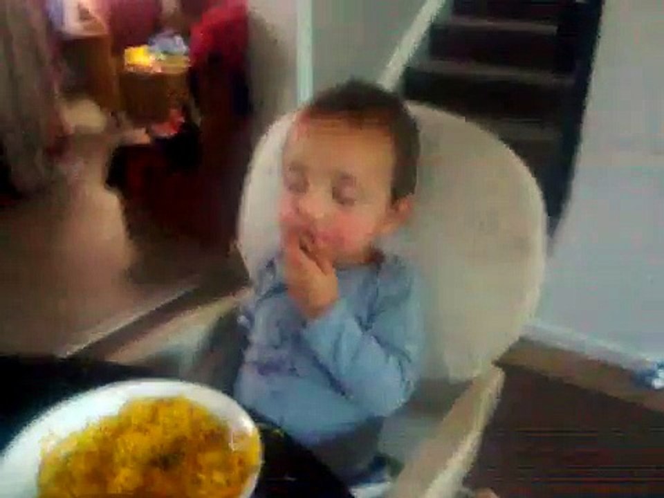 Funny sleeping baby while eating food | new latest funny video 2015 of baby