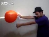 LiveLeak.com - Jesus with a Gas Filled Balloon and Fire = Incendiary