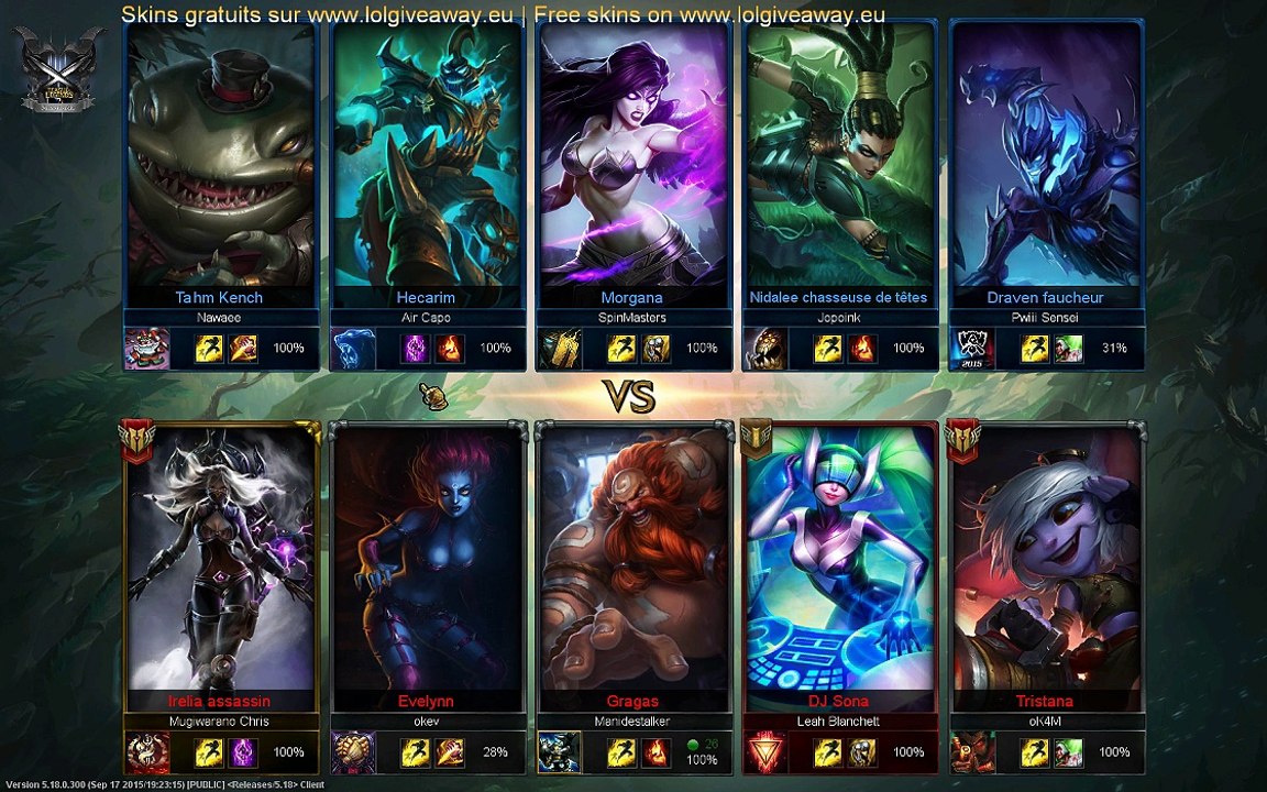 LolGiveAway Live (REPLAY) (2015-09-28 22:17:11 - 2015-09-29 08:22:42)