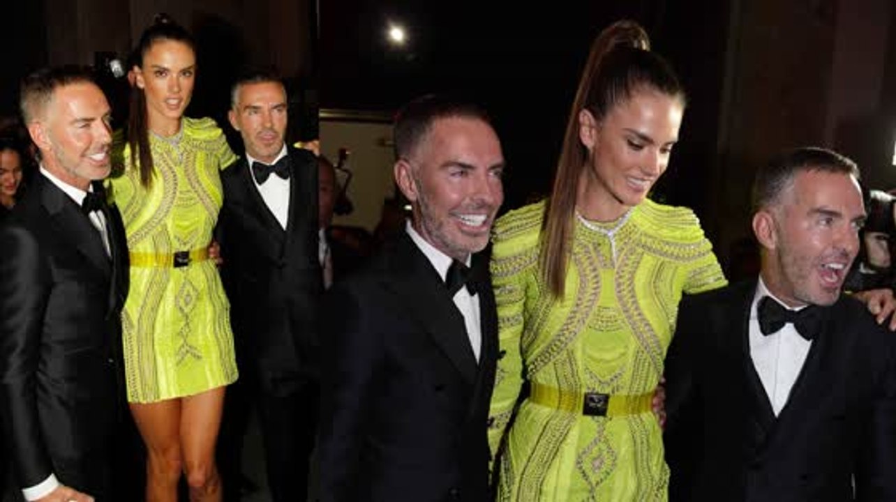 Les mannequins Alessandra Ambrosio, Natasha Poly et Heidi Klum sont glamours pour le gala amfAR