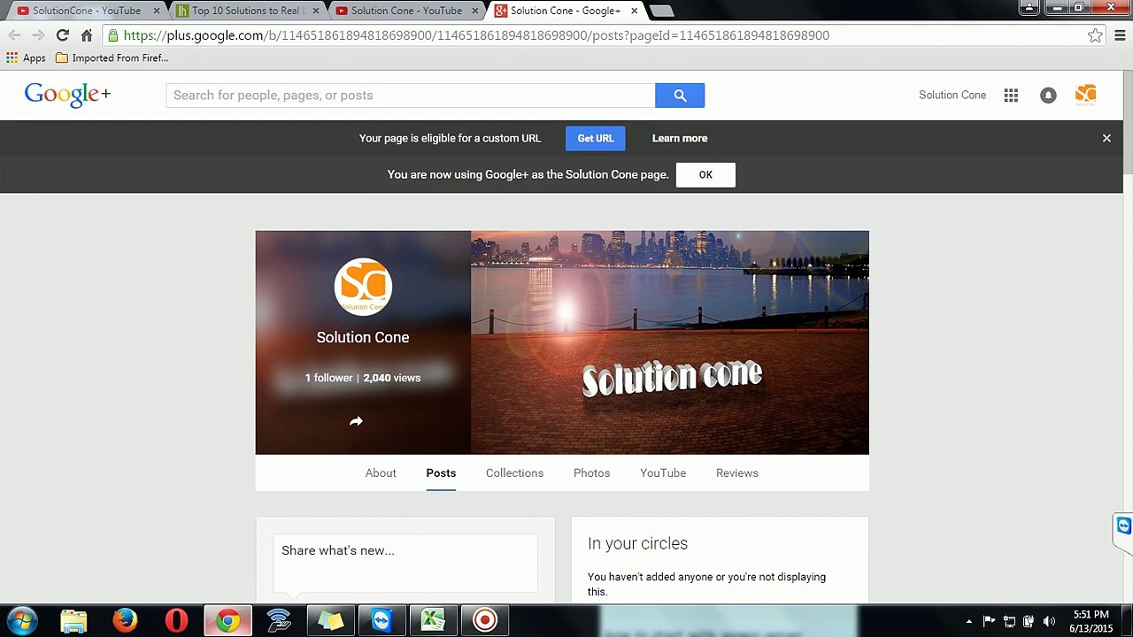 How to create a custom url for youtube channel - Get your Custom YouTube url 2015