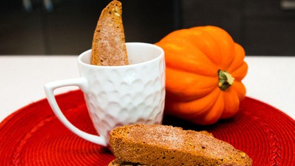 Skip Starbucks! Try Our Pumpkin Spiced Biscotti