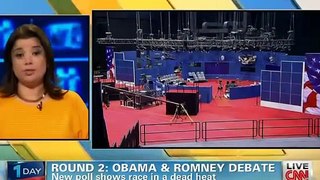President Barack Obama  Mitt Romney Presidential debate warm up