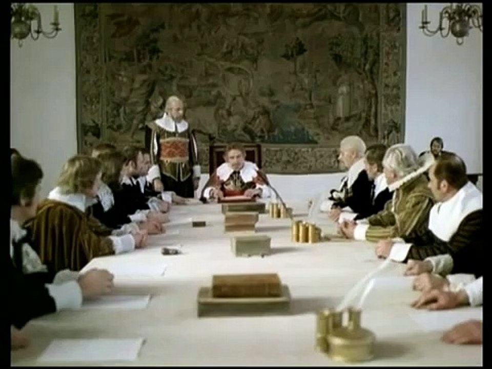 1620: bayern-herzog maximilian empfängt geschlagene böhmische rebellenführer auf dem hradschin