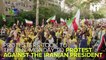 Demonstrators Gather Outside U.N. To  Protest Iranian President