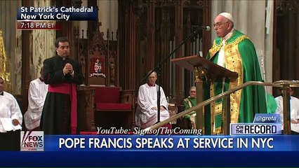 Blood Moon _ The Scarlet Beast Pope Francis says Jesus was a Failure on the Cross (Sept 26, 2015)