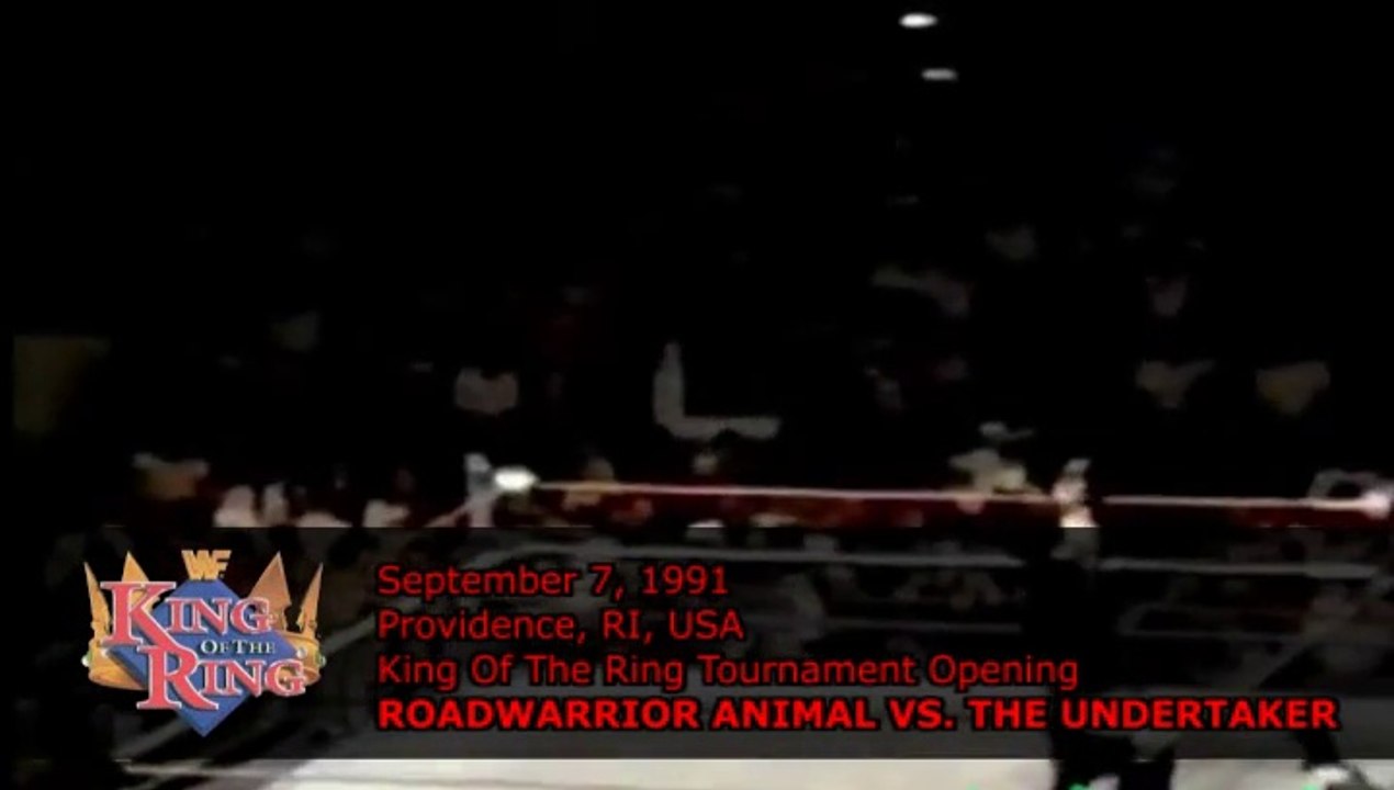 1991-09-07 WWF King Of The Ring - King Of The Ring Tournament Opening - Roadwarrior Animal vs The Undertaker