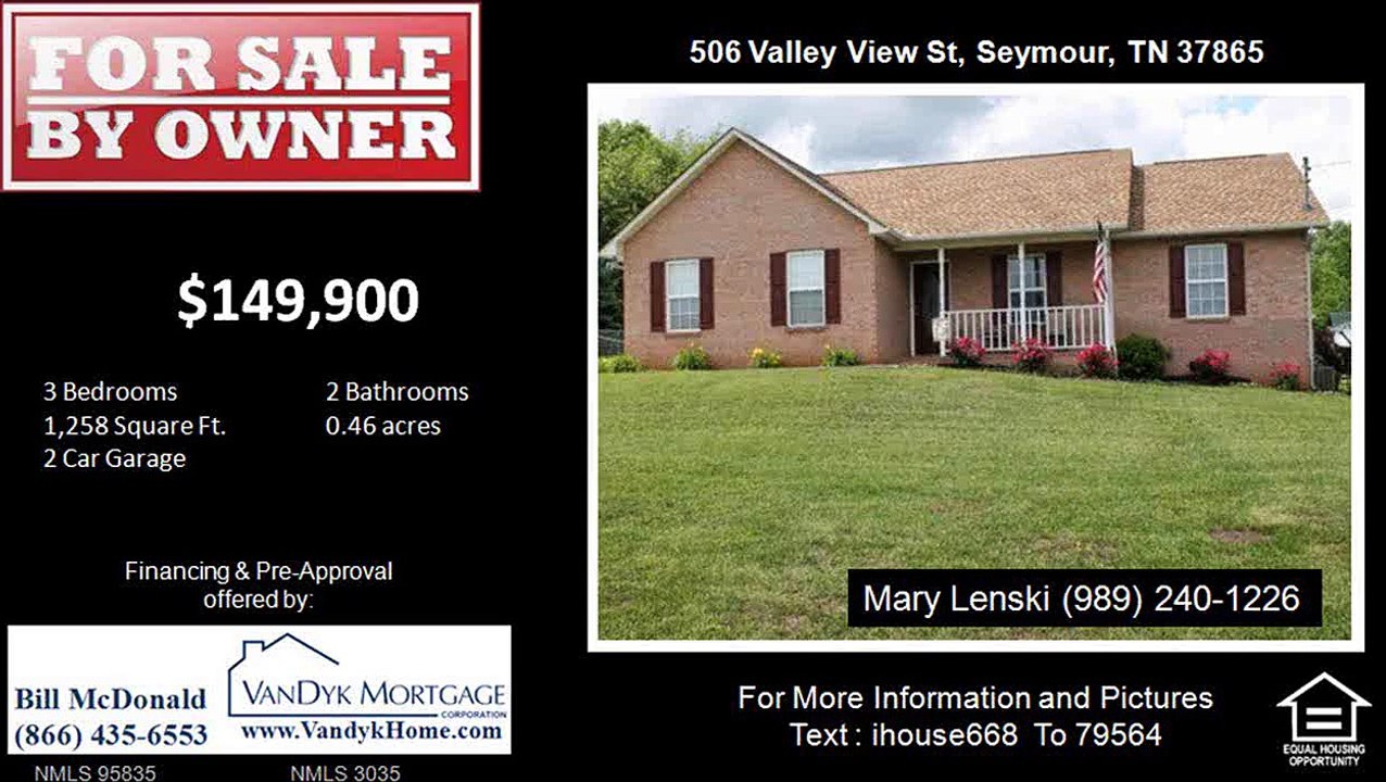 3 bedroom home for sale in Cherokee Hills Subdivision Seymour TN 37865