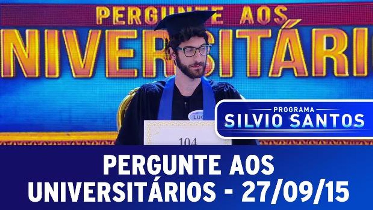 Pergunte aos Universitários de 27.09.15