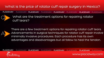 What is the price of rotator cuff repair surgery in Mexico?