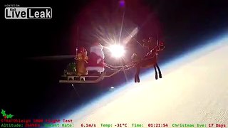 Space Santa! Santa and Rudolph in outer space