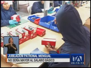 Jubilación patronal mensual no sería mayor al salario básico unificado