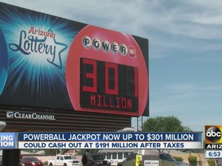 Powerball Jackpot for Wednesday more than $30 Million