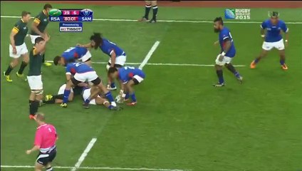 2015 Rugby World Cup M15 Pool D South Africa vs Samoa - Fan Running on the Pitch