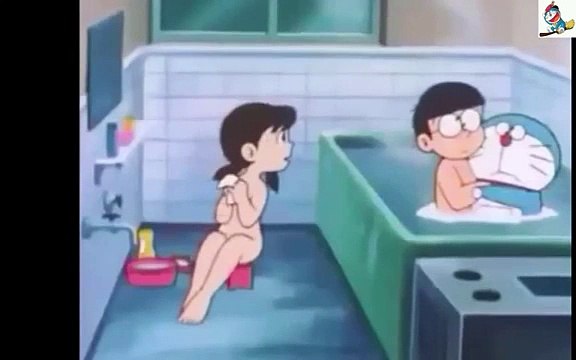 Doraemon Shizuka change dress and take a bath
