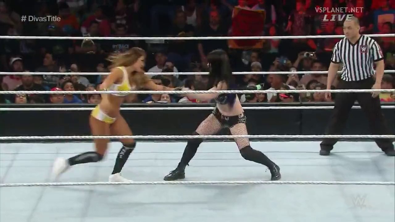720pHD WWE Elimination Chamber 2015 Nikki Bella vs Paige vs Naomi