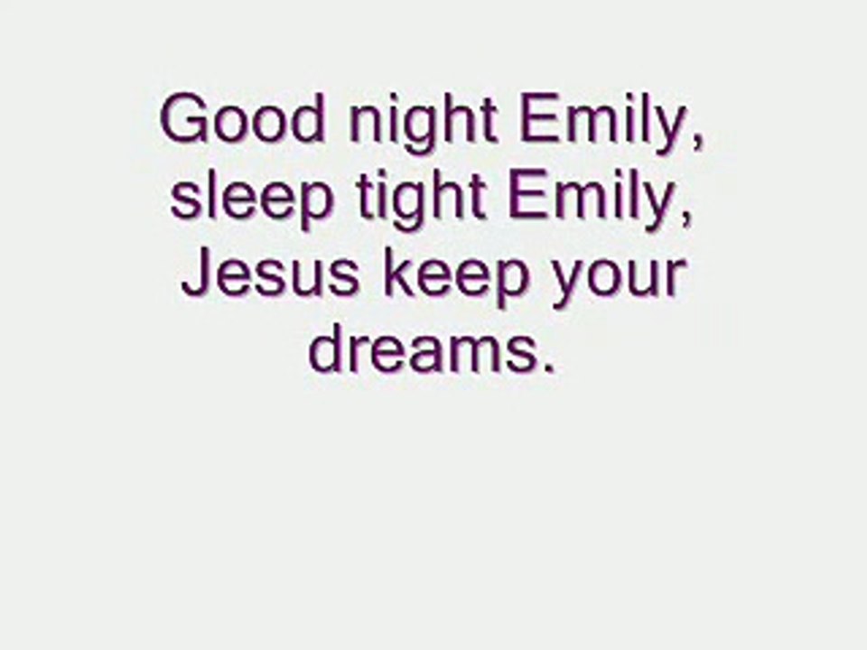 Goodnight Emily