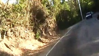 North coast road to Maracas Honda NX 650 Dominator part 1
