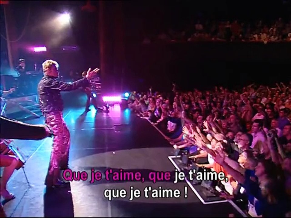 KARAOKE JOHNNY HALLYDAY Que je t'aime Vidéo Dailymotion