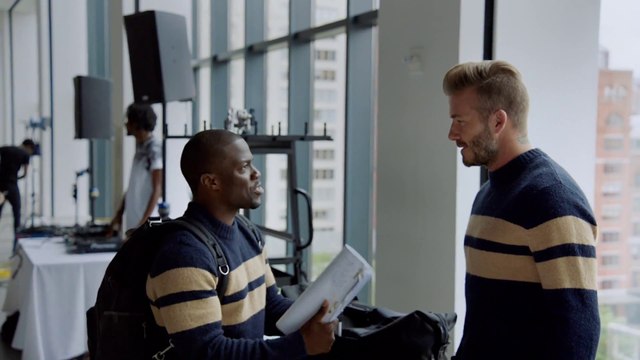 David Beckham se fait voler sa vie par le comédien Kevin Hart... Pub hilarante pour H&M!