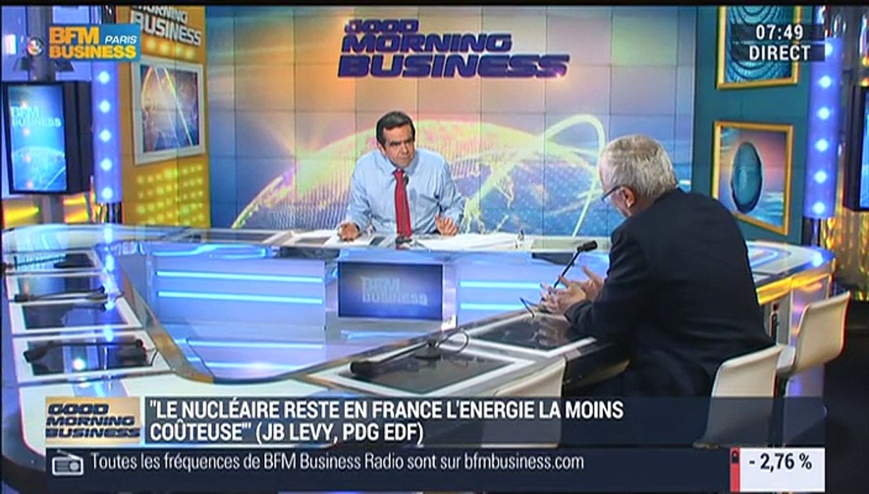 "Le coût de l'entretien du parc nucléaire français va passer de 3 à 5 milliards d'euros par an": Jean-Bernard Lévy - 29/09
