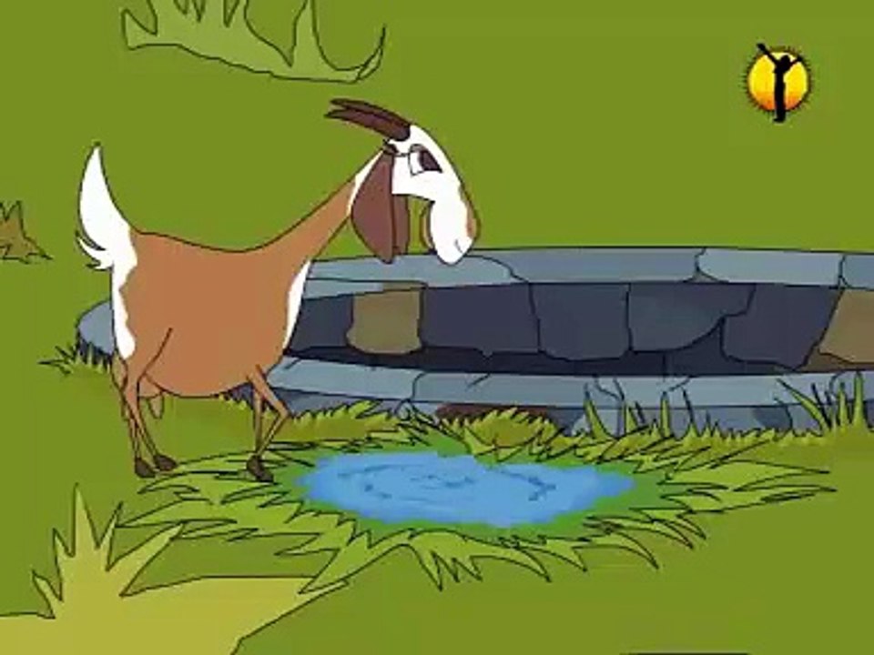 Animated Educational Short Story Motivation for Kids (A Fox and a Goat)Urdu/Hindi